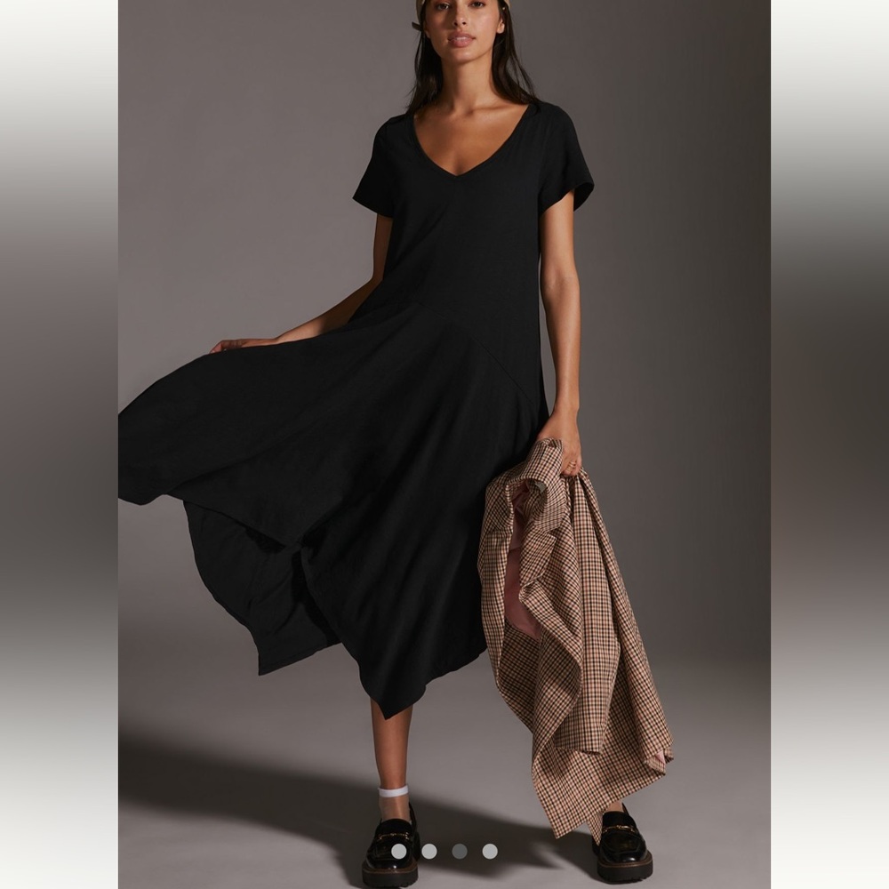 NWT Daily Practice by Anthropologie Knit Flounce Dress S